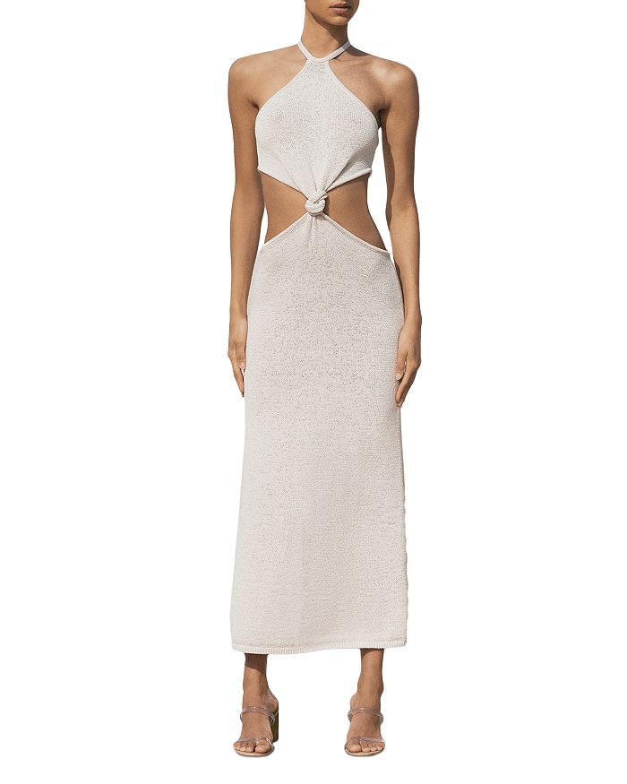 Bloomingdales Women Clothing Dresses Knitted Dresses Cameron Knit Halter Cutout Dress 