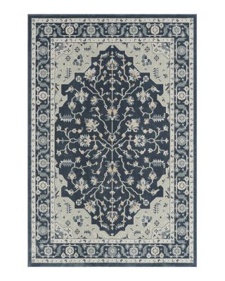 Lr Home Fantasia Traditional Twilight Floral Area Rug, 5'3 x 7'6
