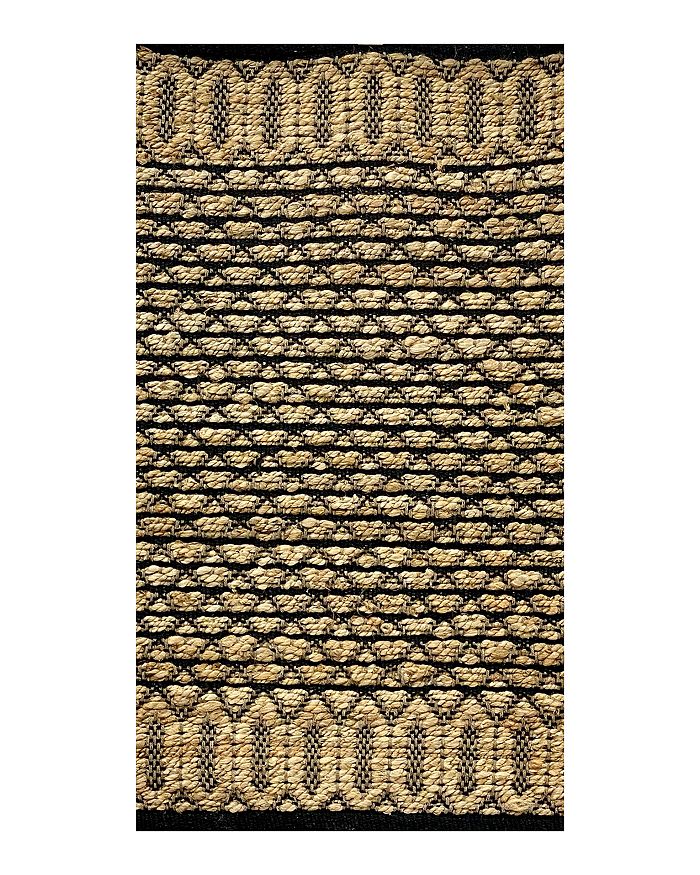 LR Home Jewel Hand Woven Geometric Black and Jute Area Rug, 60" x 84" Bloomingdale's