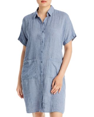 Eileen fisher linen shirt dress online