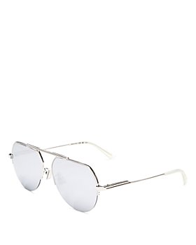 Bottega Veneta -  Brow Bar Aviator Sunglasses, 58mm