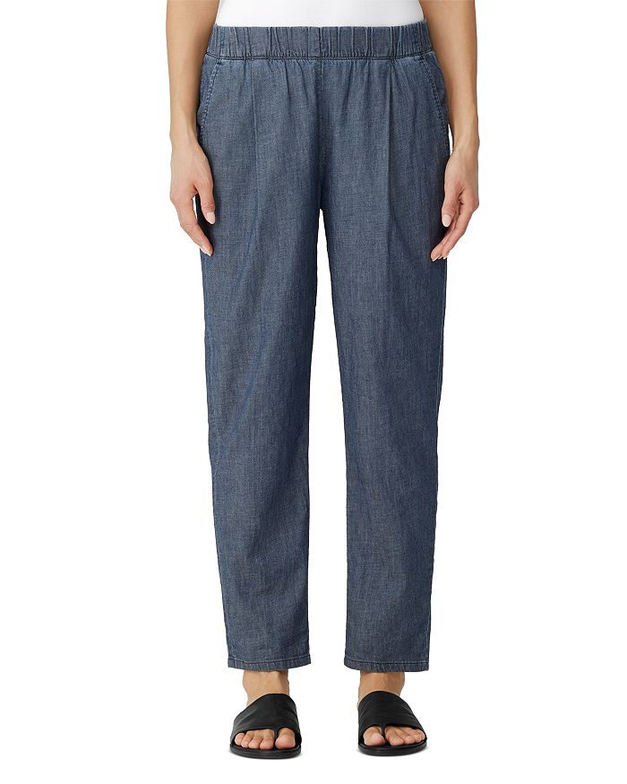Eileen Fisher - Twill Tapered Ankle Pants