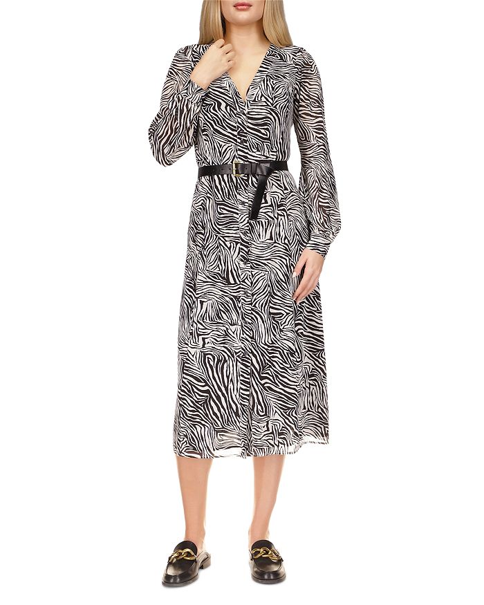 Michael kors zebra print online dress