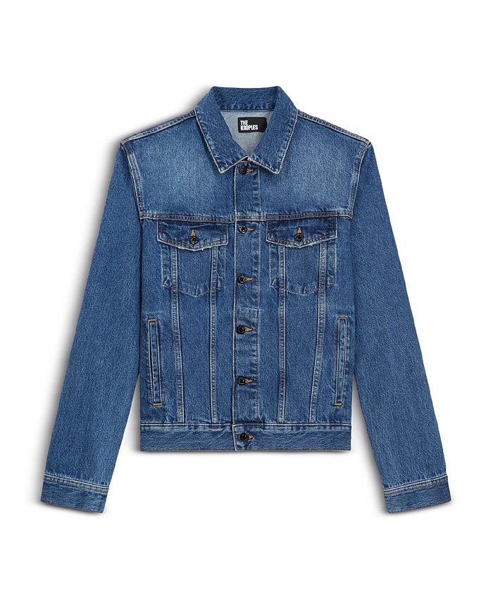 The Kooples Washed Blue Denim Jacket | Bloomingdale's