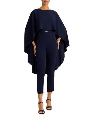 ralph lauren cape overlay jumpsuit