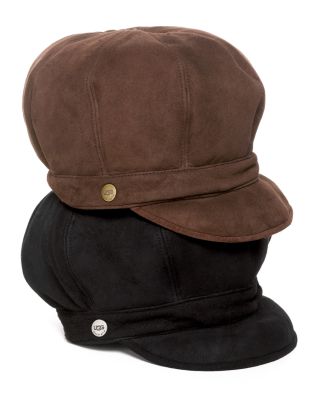 The item is an UGG Australia
Vintage Suede Newsboy Cap in
Chestnut. Men/women Ugg Australia Chestnut Brown Suede Shearling Lined Newsboy  main image 3