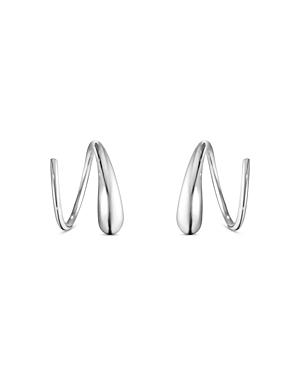 Georg Jensen Sterling Silver Mercy Swirl Threader Earrings