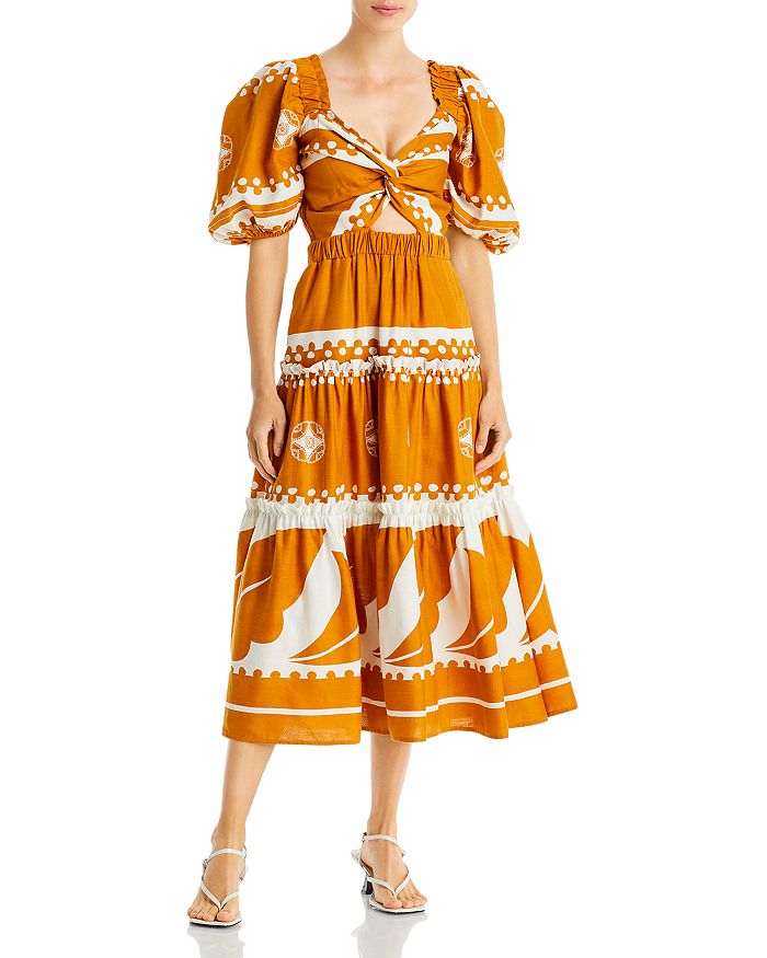 Liora Printed Puff Sleeve Dress Bloomingdales Women Clothing Dresses Puff Sleeve Dress 