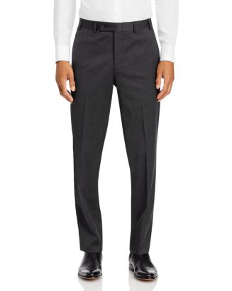 The Men's Store Regular Fit Dress Pants 40 / 38 Black Solid