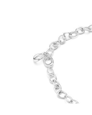 Sterling Silver Offspring Small Link Necklace, 17.72"