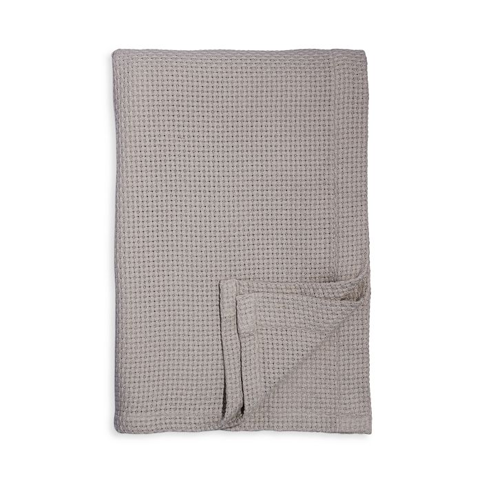 Sky Basketweave Cotton Blanket, Queen - 100% Exclusive In Mineral Grey