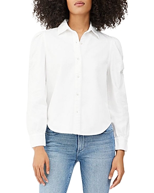 Dl 1961 Simone Button Up Top In White