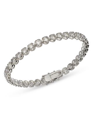 Bloomingdale's Fine Collection - Diamond Crown Set Tennis Bracelet in 14K White Gold, 7.0 ct. t.w.