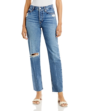 Rails The Topanga High Waist Straight Leg Jeans In Vintage In Vintage