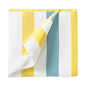 Laguna Beach Textile Co. Laguna Beach Cabana Beach Towel In Yellow & Sea Glass