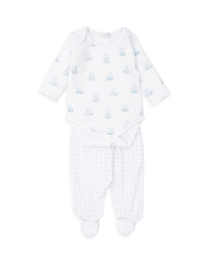Kissy Kissy Boys' Bear Dots Bodysuit & Footed Pants Cotton Set Baby