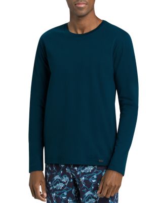 Hanro - Cotton Solid Long Sleeve Pajama Tee