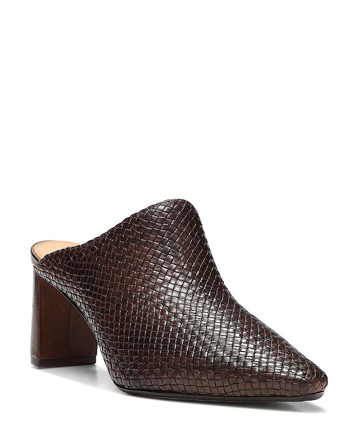 Woven pointed mules hot sale