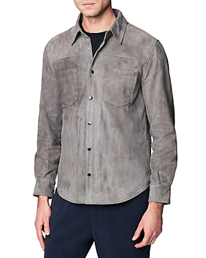 Blanknyc Leather Shirt Jacket In Come Here