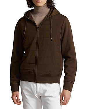 POLO RALPH LAUREN HYBRID FULL ZIP DOUBLE KNIT HOODIE