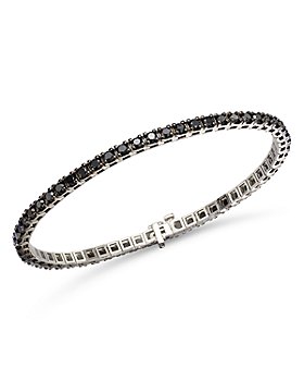 Bloomingdale's - Men's Black Diamond Bracelet in 14K White Gold, 7.0 ct. t.w. - 100% Exclusive