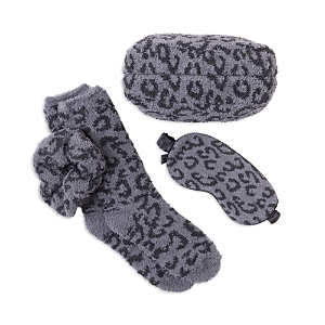 Shop Barefoot Dreams Eye Mask, Scrunchie & Socks Set In Graphite