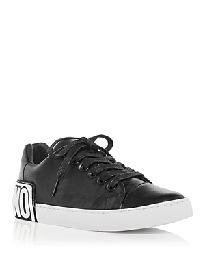 Moschino Women's Leather Trainers In Black