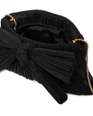 Rayne Small Pleated Bow Frame Clutch