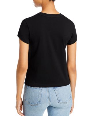 【関税&送料込】Alexanderwang.T Essential T-Shirt Alexander Wang Essential Logo-Print Cotton-Jersey T-Shirt