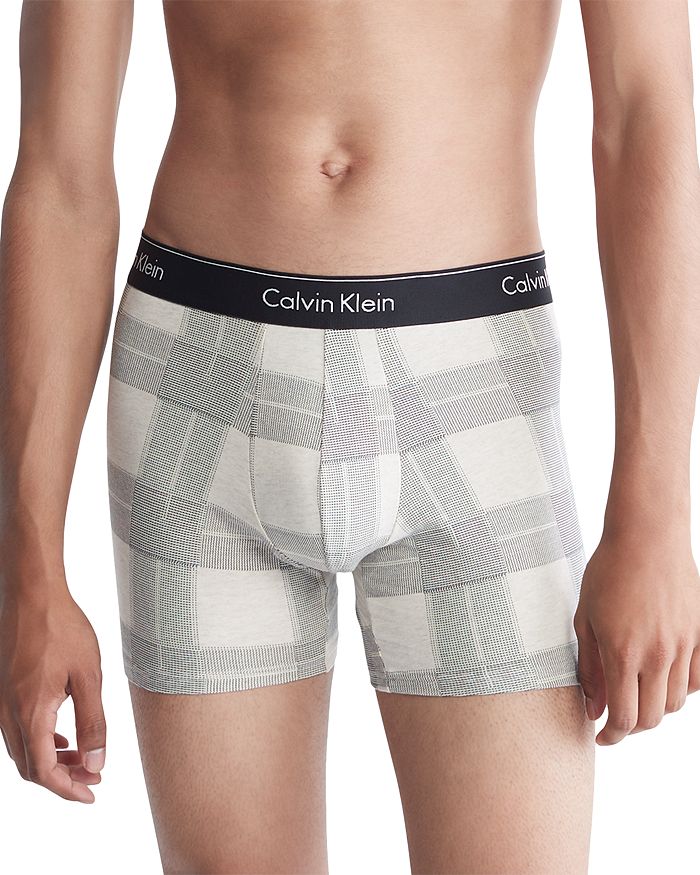 Calvin Klein Modern Cotton Stretch Holiday Textured Plaid Boxer Briefs |  Bloomingdale's