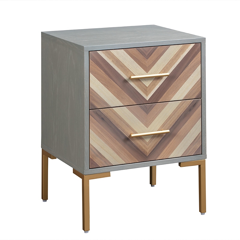 Tov Furniture Quinn Side Table In Grey In Gray