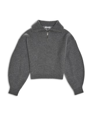 HELMUT LANG ジップアップ カットソー グレー Helmut Lang Apex Quarter-Zip Sweater | HELMUTLANG.COM