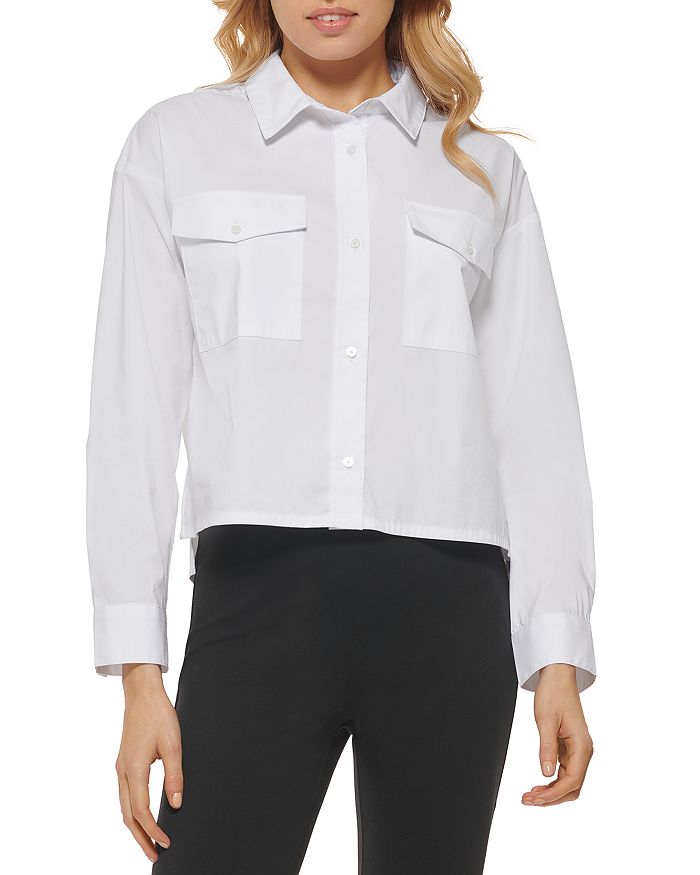 dkny slim fit stretch shirt