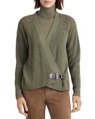 Ralph Lauren - Long Sleeve Cotton Wrap Cardigan