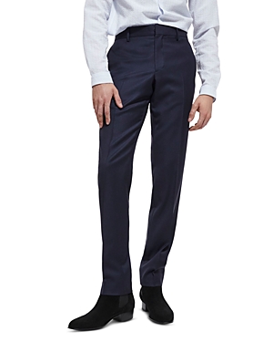 The Kooples Tailor Super 100 Suit Trousers In Navy