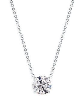 De Beers Forevermark - Diamond Classic Solitaire Pendant Necklace in 18K White Gold, 0.25 ct. t.w.