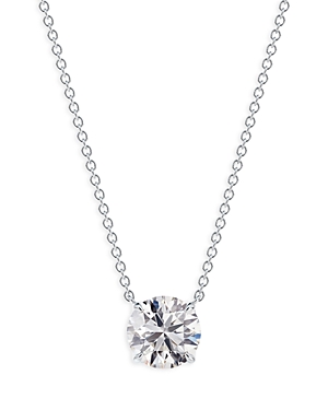 Diamond Classic Solitaire Pendant Necklace in 18K White Gold, 1.0 ct. t.w.