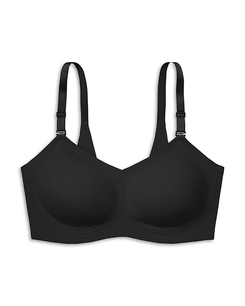 True & Co. True Body Lift Triangle Full Cup Back Closure Bra In Black