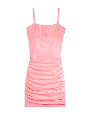 Katiejnyc Girls' Ava Dress - Big Kid In Neon Pink