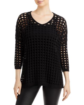 &BASICS - Cotton Open Stitch Sweater