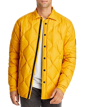 Rag & Bone Icons Padded Dane Shirt Jacket In Yellow