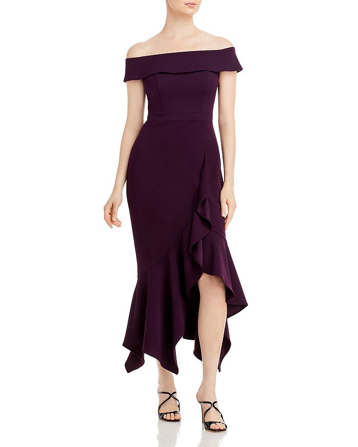 AQUA Ruffled Asymmetrical Hem Dress - 100% Exclusive | Bloomingdale's