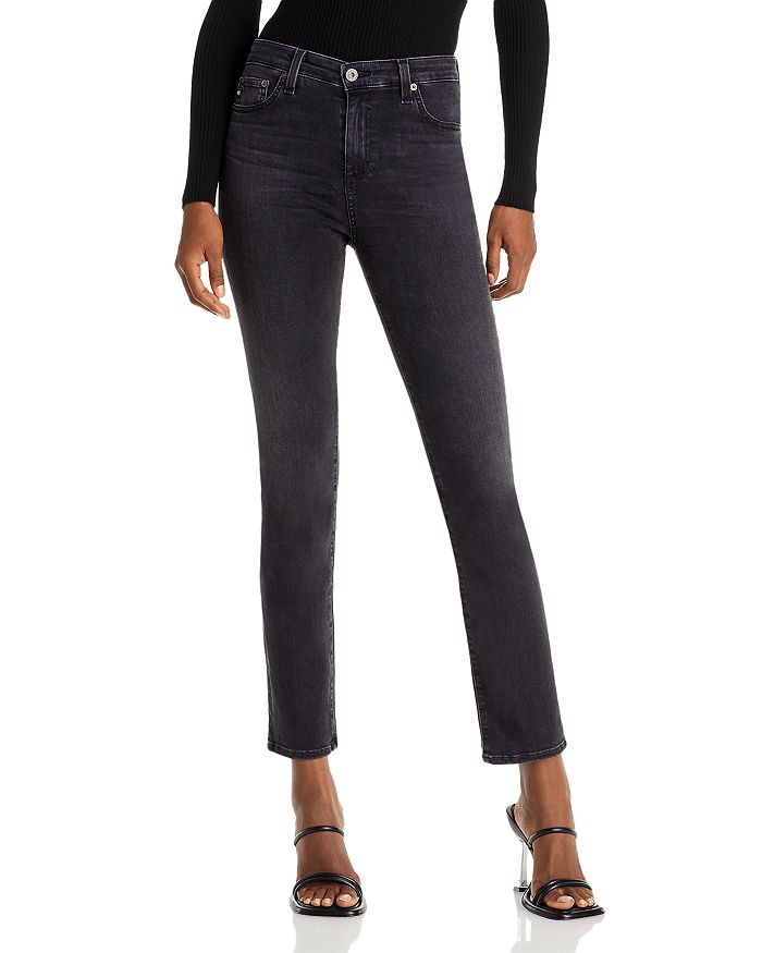 AG Mari High Rise Slim Straight Jeans in Melodic | Bloomingdale's