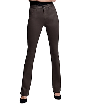 L'Agence Selma High Rise Sleek Baby Bootcut Jeans in Cocoa Coated