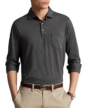 Polo Ralph Lauren - Cotton Jersey Custom Slim Fit Long Sleeve Polo Shirt 