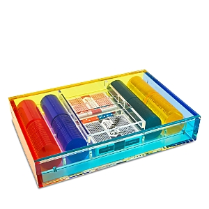 Tizo Lucite Multicolor Poker Set