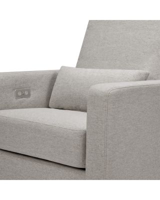 Sigi Electronic Recliner and Glider in Eco Performance Fabric with USB Port