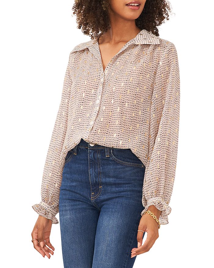 VINCE CAMUTO Collared Blouse