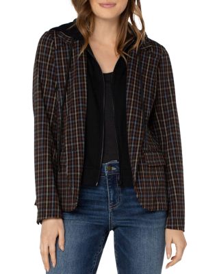 Liverpool Los Angeles - Layered Look Hoodie Blazer
