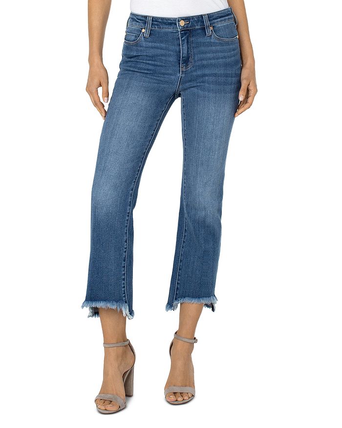 Hannah High Rise Ankle Flare Jeans in Orielle Bloomingdales Women Clothing Jeans High Waisted Jeans 